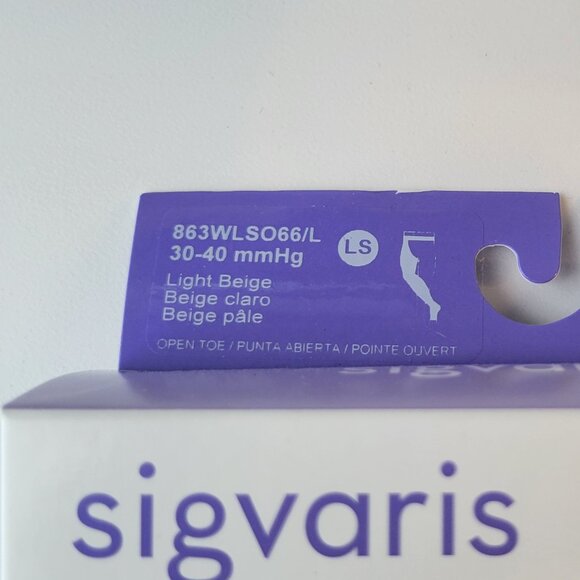 Sigvaris Medical Compression Stocking /Thigh-high/ LS / Light Beige / 863WLSO66L - Picture 3 of 5